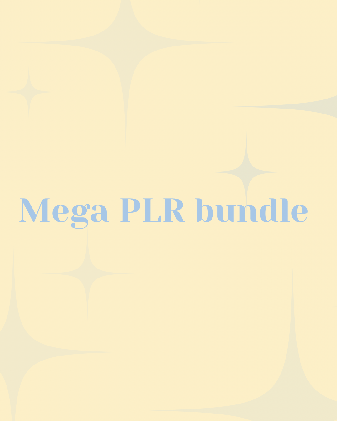 Mega PLR bundle